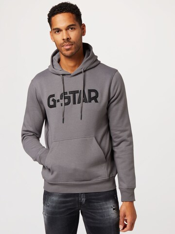 Felpa di G-Star RAW in grigio: frontale