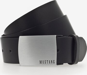 Ceinture MUSTANG en noir : devant