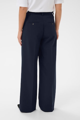 Part Two Wide Leg Hose 'PWNinnesa' in Blau