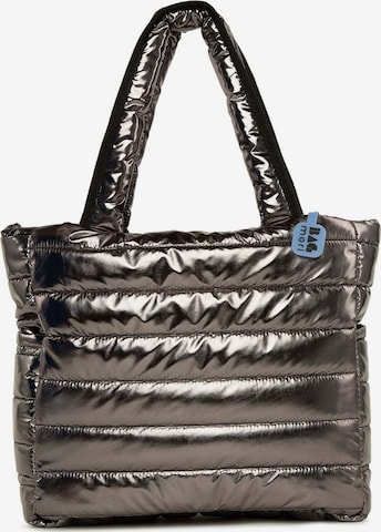 Bagmori Olkalaukku 'Puffige' värissä hopea: etupuoli