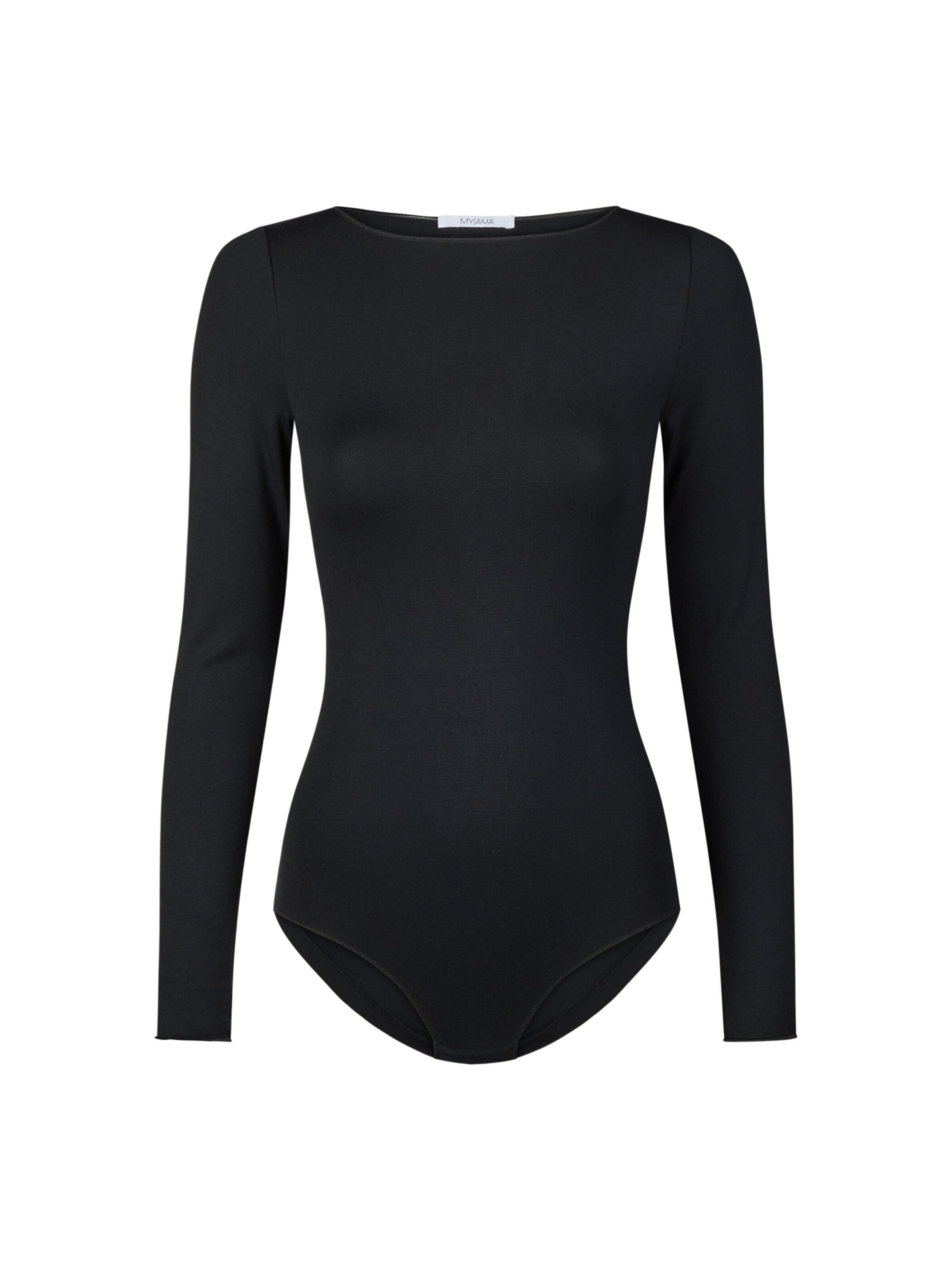 Myjama Bodysuit 'Tine' in Black: front