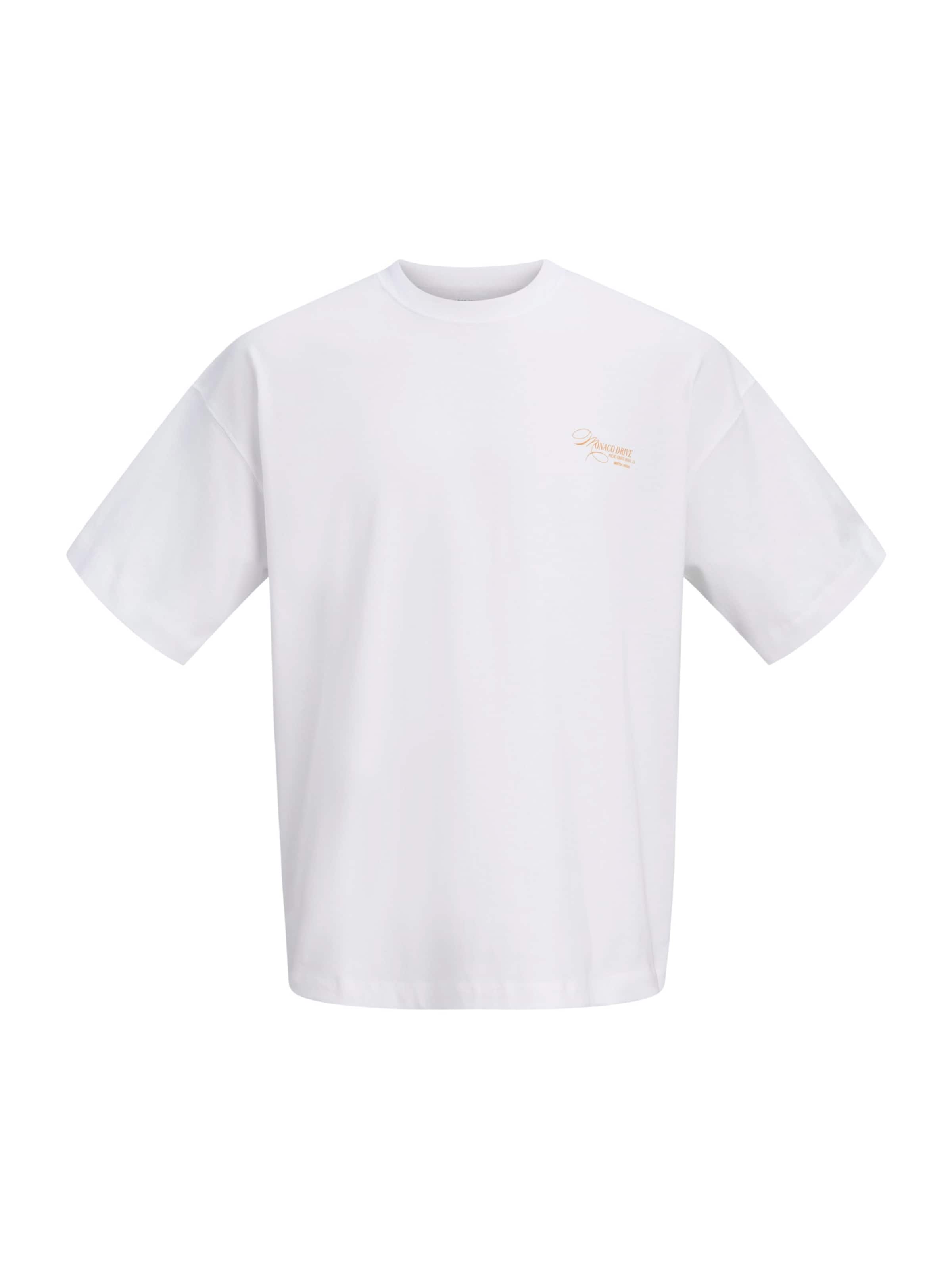 JACK & JONES Tričko 'JORSANREMO' – bílá: přední strana