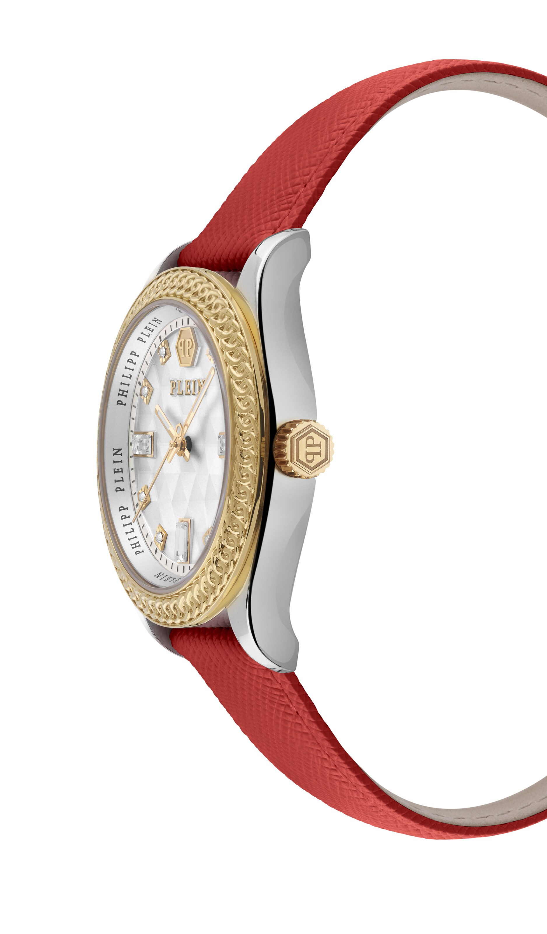 Montre à affichage analogique 'Queen' Philipp Plein Watches en rouge