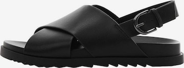 MANGO KIDS Sandals 'Ane' in Black: front