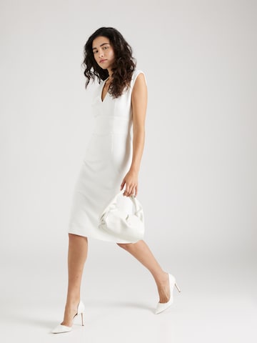 HUGO Εφαρμοστό φόρεμα 'Kemanda' σε λευκό