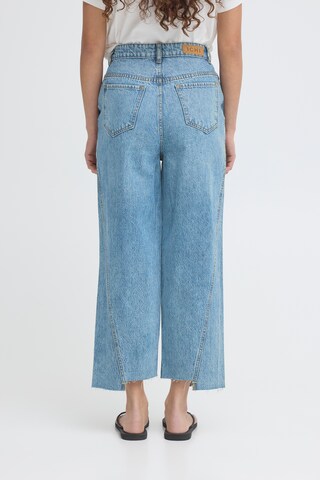 ICHI Loosefit Jeans 'OBINNE' in Blauw