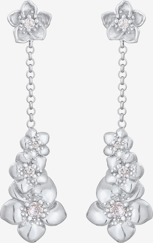 ELLI Oorbellen 'Blume' in Zilver: voorkant