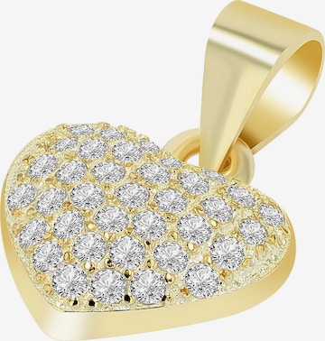 Akzent Pendant '"Yardila" aus 925 Sterlingsilber, rhodiniert, langlebig' in Gold: front