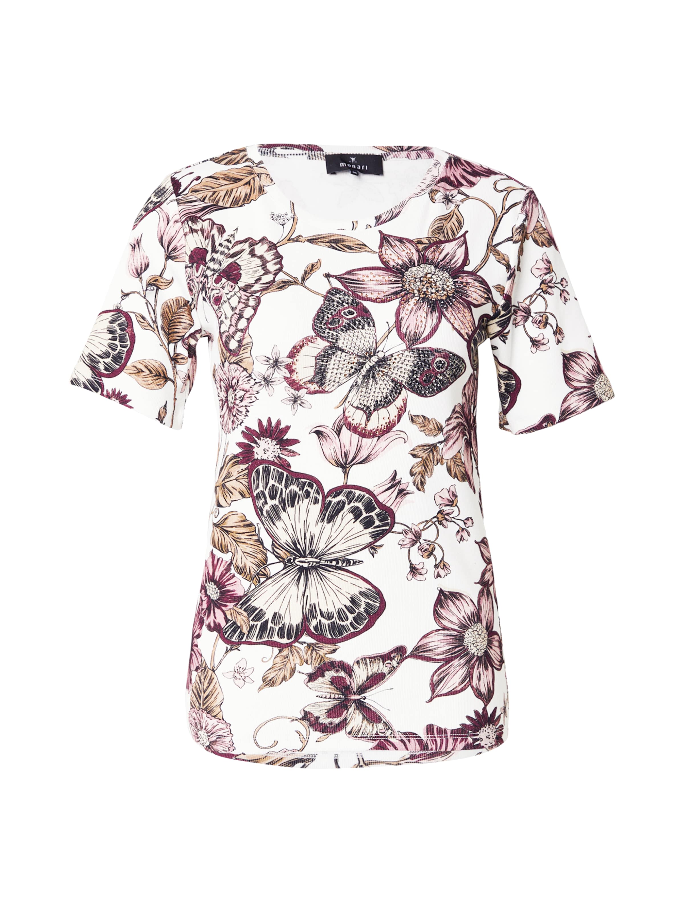 T-shirt monari en blanc : devant