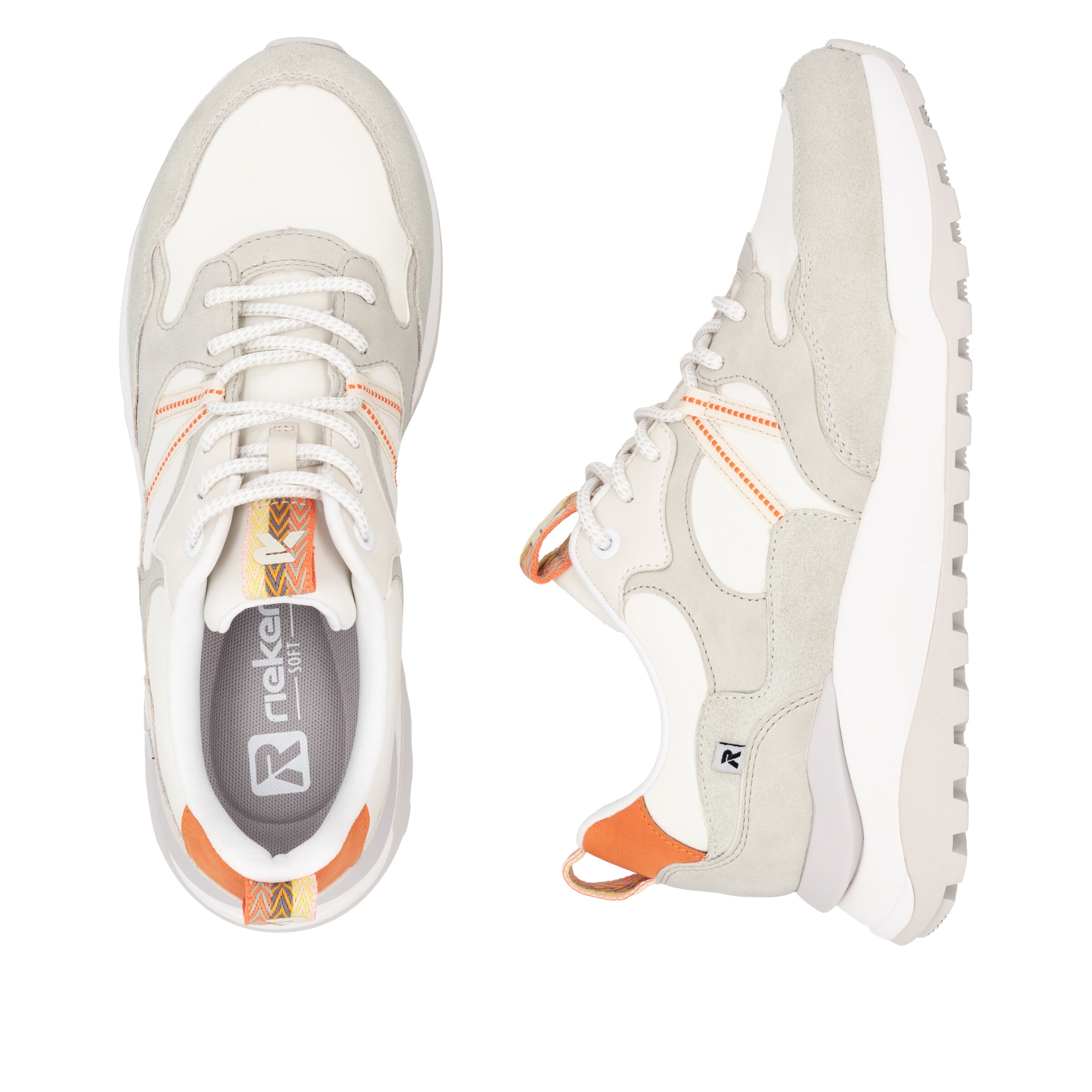 Baskets basses Rieker Sport en blanc
