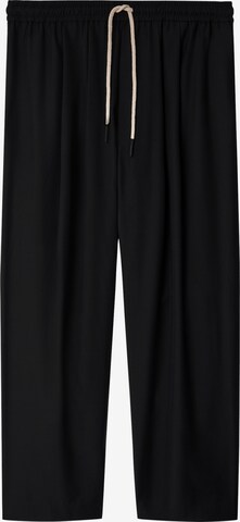 Loosefit Pantalon Adolfo Dominguez en noir : devant