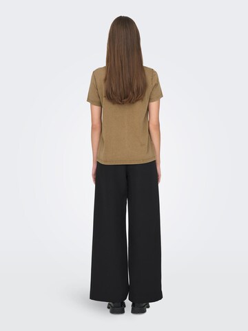 JDY T-Shirt 'FAROCK' in Braun