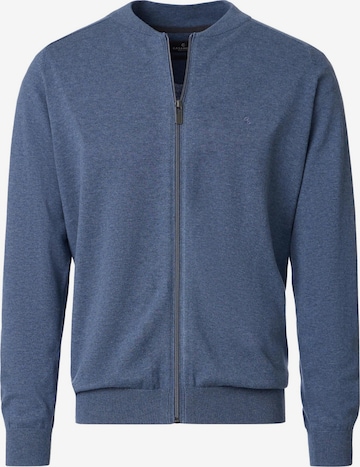 CASAMODA Gebreid vest 'Basic' in Blauw: voorkant