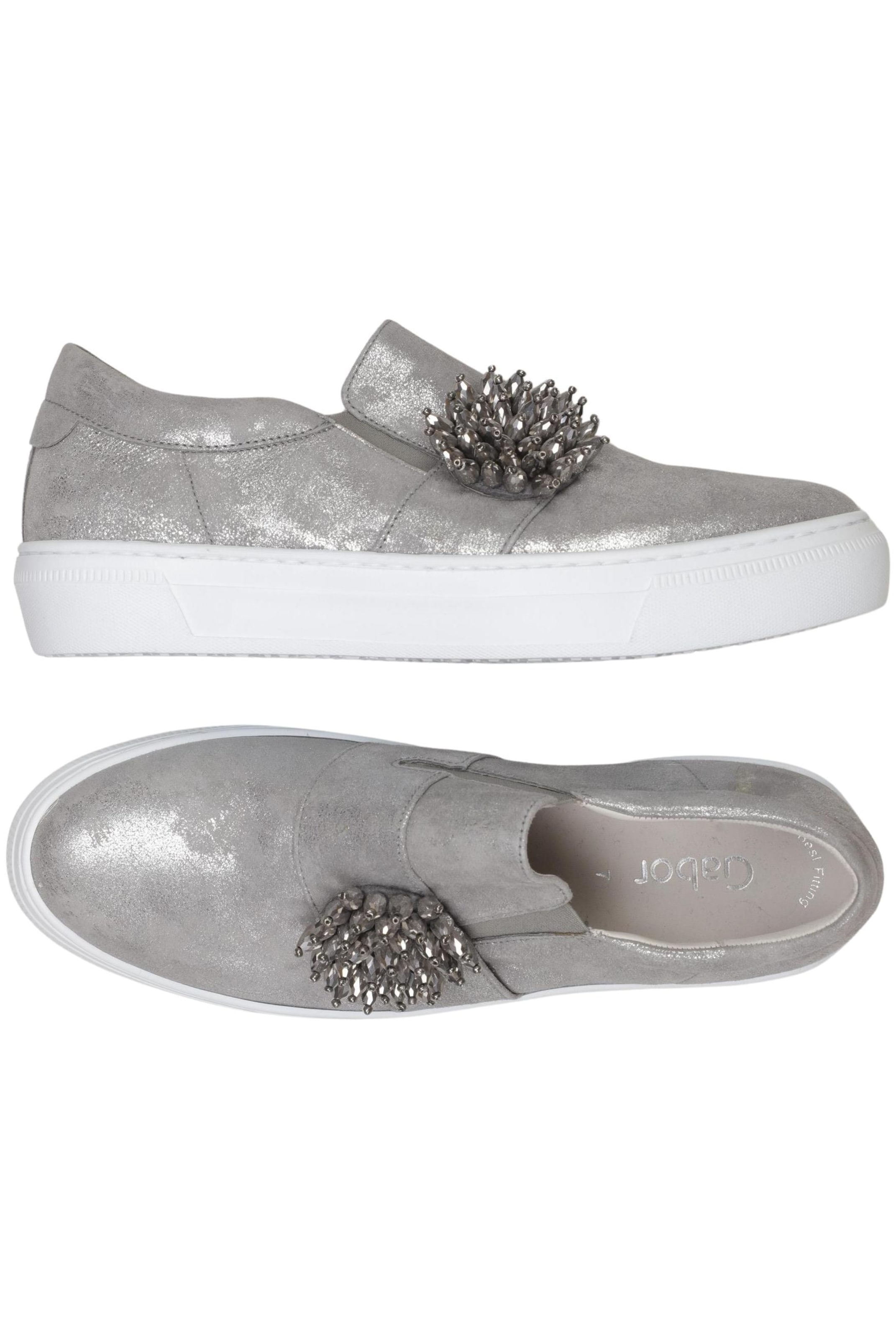 GABOR Halbschuh 40,5 in Silber: Vorderseite