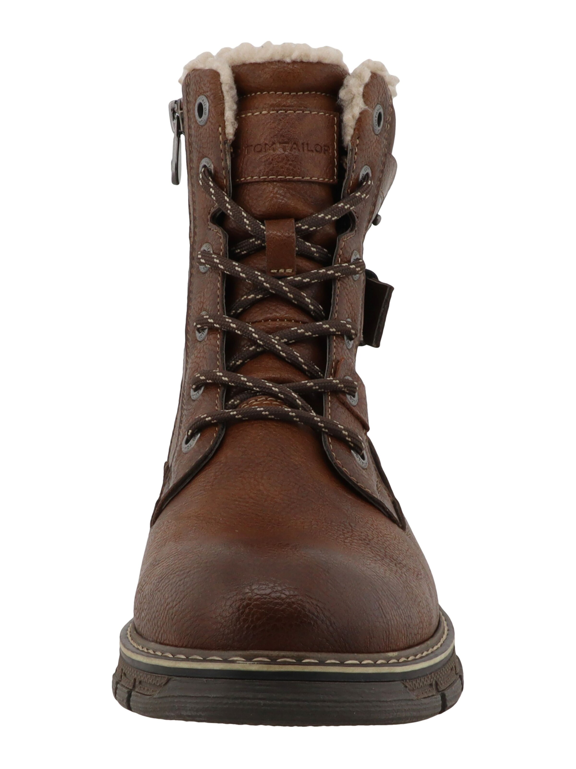 TOM TAILOR - Botas con cordones en marrón