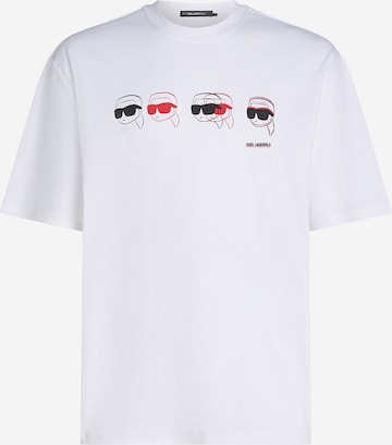 T-Shirt Karl Lagerfeld en blanc : devant