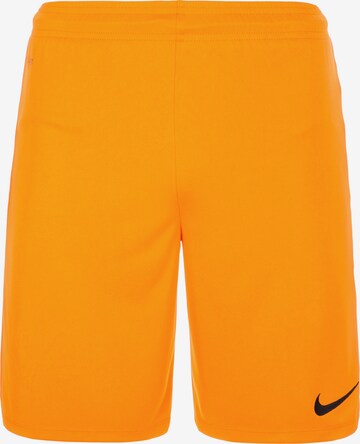NIKE Workout Pants 'Park II' in Orange: front