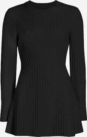 Imily Bela - Vestido de punto en negro: frente