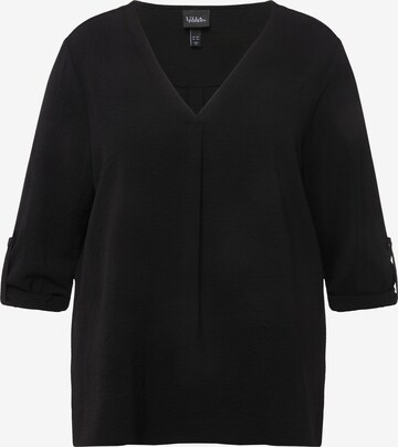 Ulla Popken Blouse in Zwart: voorkant