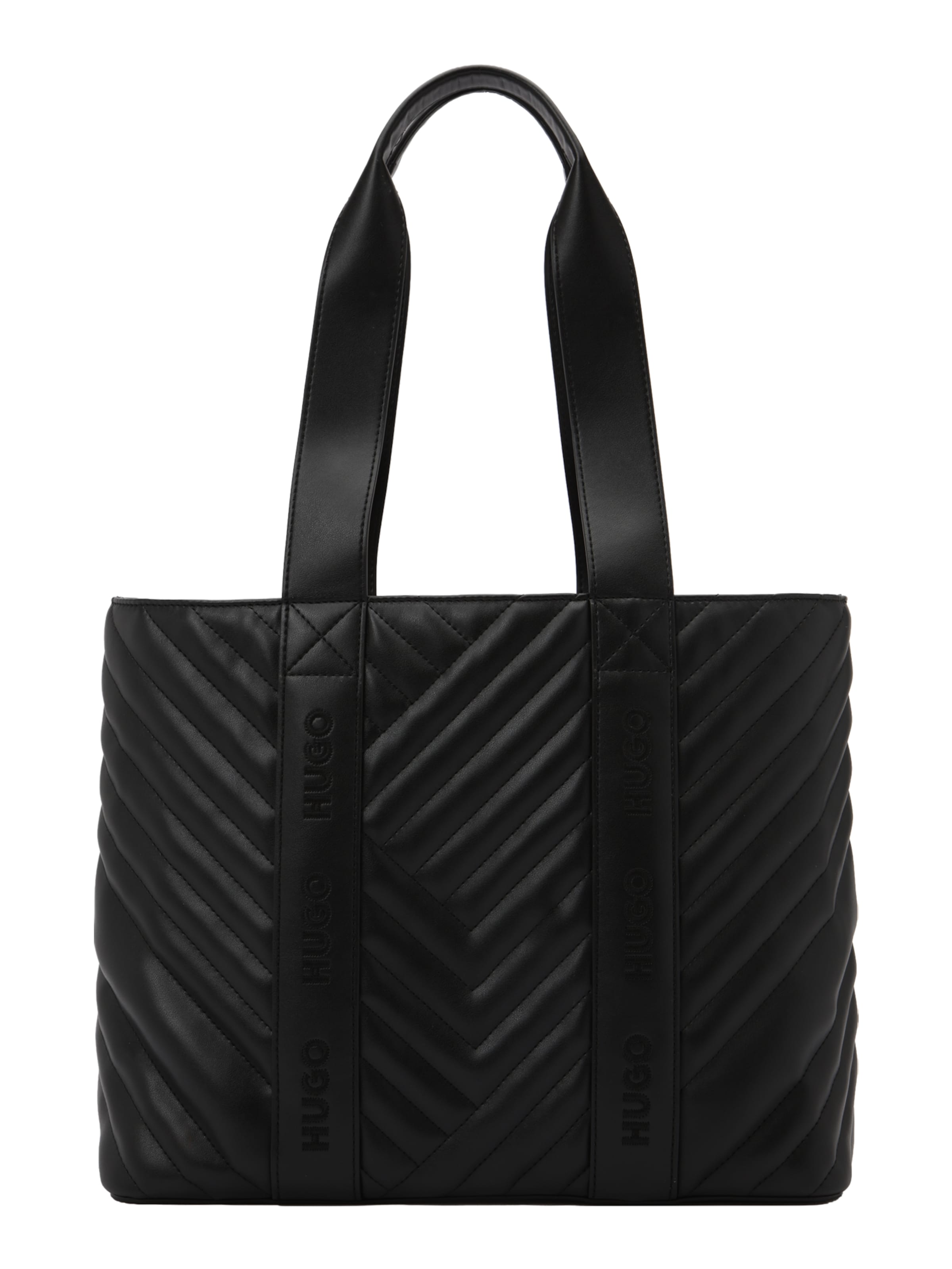 HUGO Nákupní taška 'Becky QL' – černá: přední strana