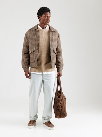 smėlio JACK & JONES Megztinis 'JJLINK'