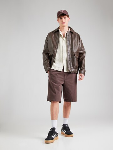 TOPMAN Loosefit Παντελόνι σε καφέ