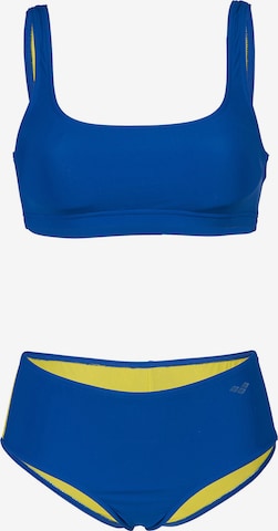 ARENA Bustier Športne bikini 'SOLID BRALETTE' | modra barva: sprednja stran