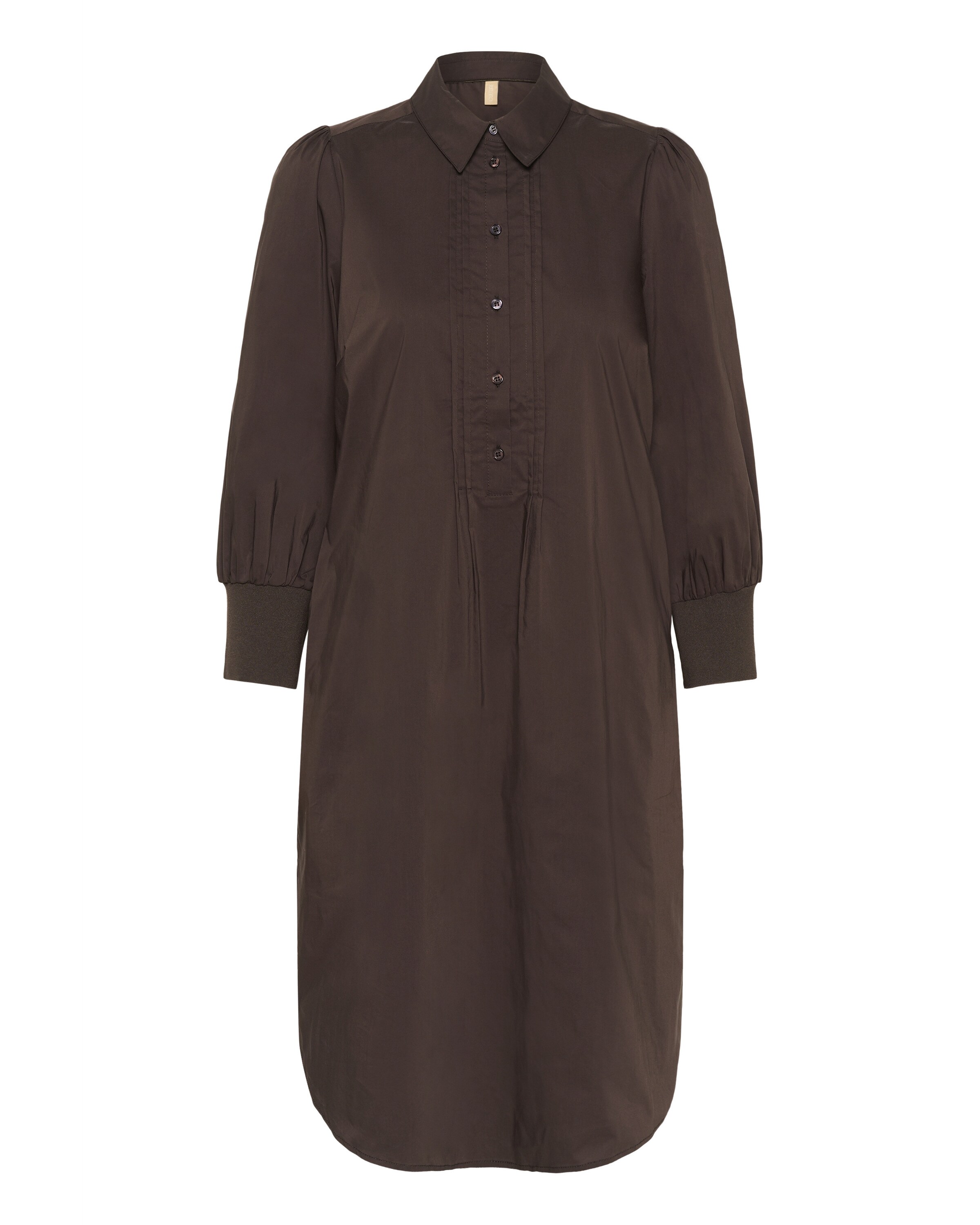 CULTURE Košilové šaty – hnědá: přední strana