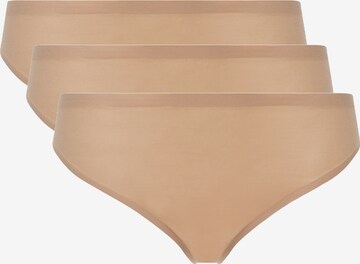 Chantelle Thong in Beige: front