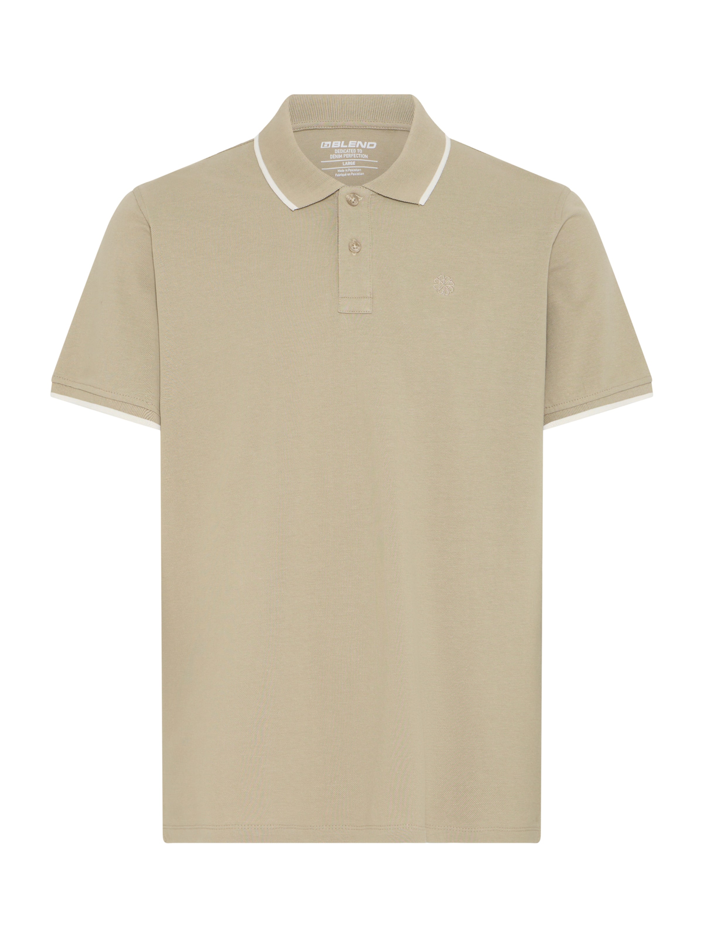 BLEND Poloshirt 'BHEdin' in Beige: Vorderseite