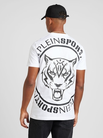 Plein Sport Shirt 'Carbon Tiger' in White: front
