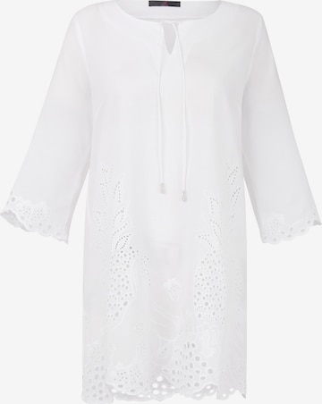 Emilia Lay Tunic in White: front