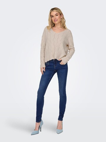 Skinny Jean 'CORAL' ONLY en bleu