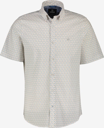 LERROS Regular fit Button Up Shirt in White: front