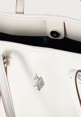 U.S. POLO ASSN. Shopper táska 'BLACKSTONE' - fehér: felül