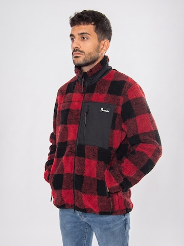 PENFIELD Kurtka przejściowa 'The Checked Mattawa Jacket Black' w kolorze czerwony