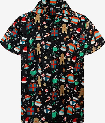 King Kameha Regular Fit Hemd 'Christmas Gingerbread' in : Vorderseite