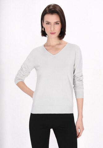 usha BLACK LABEL Trui in Grijs: voorkant