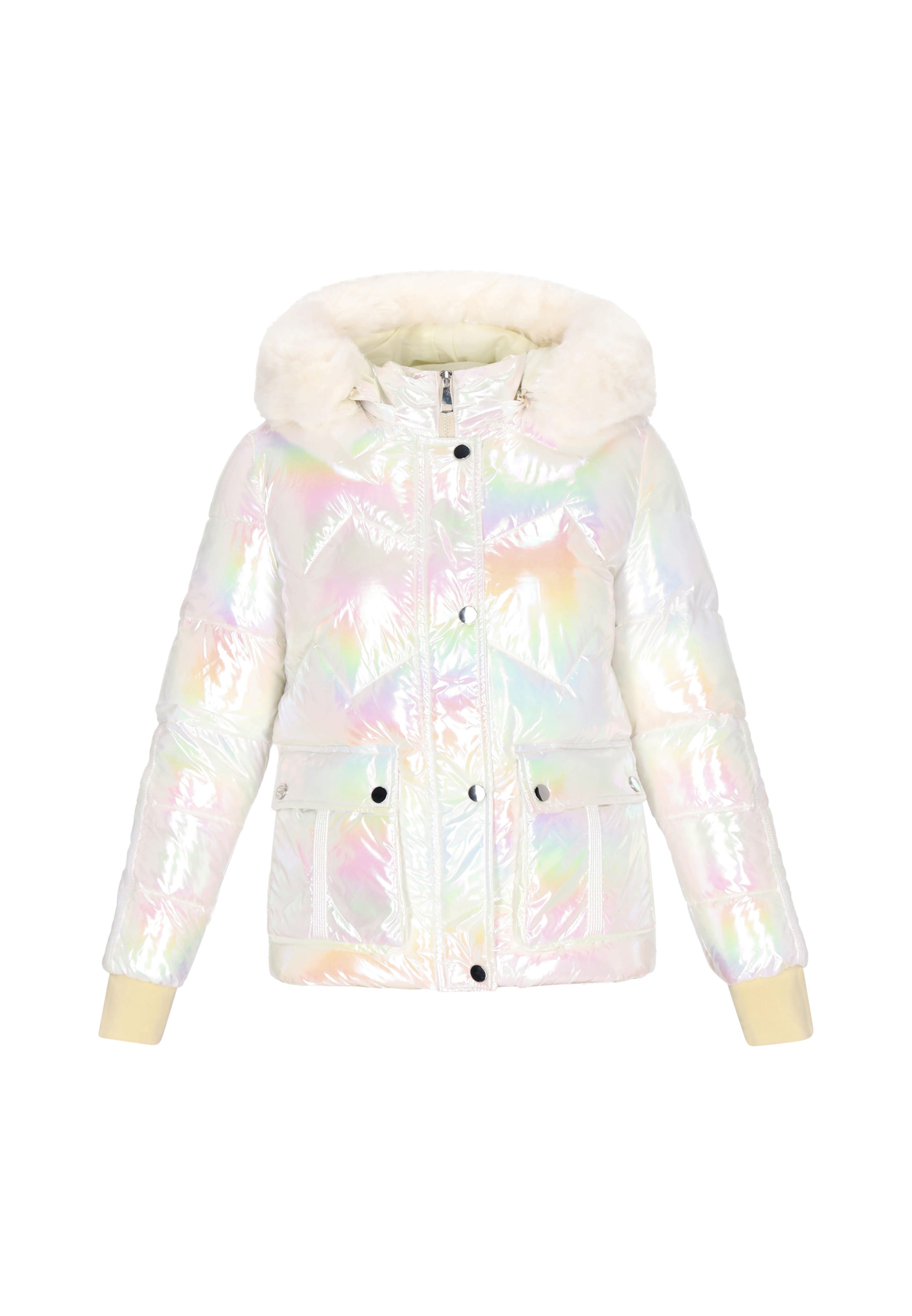 MYMO Casaco de inverno em cor-de-rosa / branco, Vista do artigo