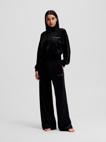 Karl Lagerfeld Loosefit Kalhoty – černá