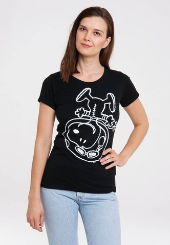 LOGOSHIRT Shirt 'Snoopy - Astronaut' in Mixed colors: front