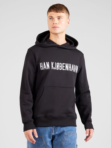 Han KjøbenhavnSweater majica - crna boja: prednji dio
