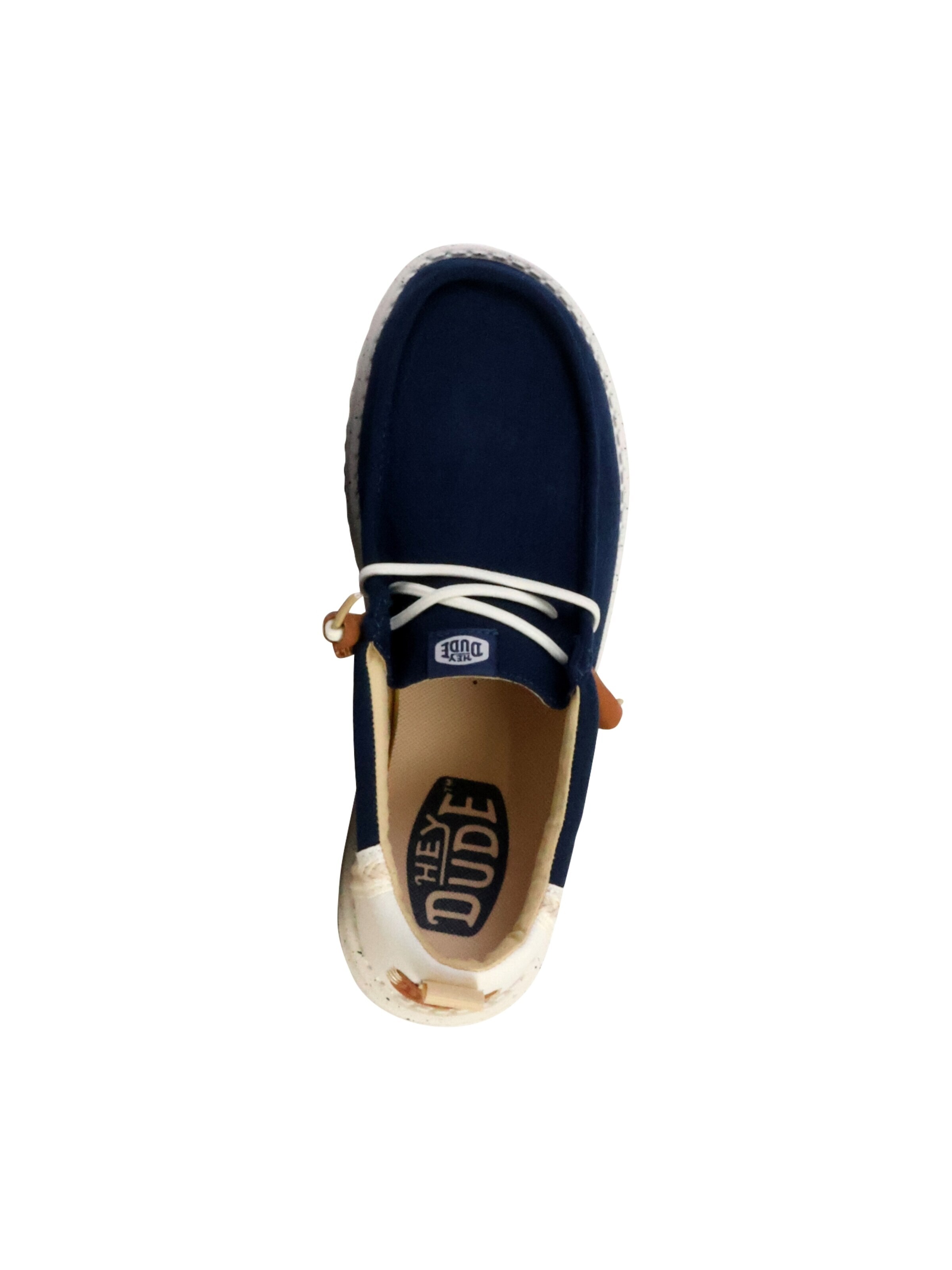 Slipper 'Schnür-Mokassin „Wally Craft Linen“' di HEY DUDE in blu
