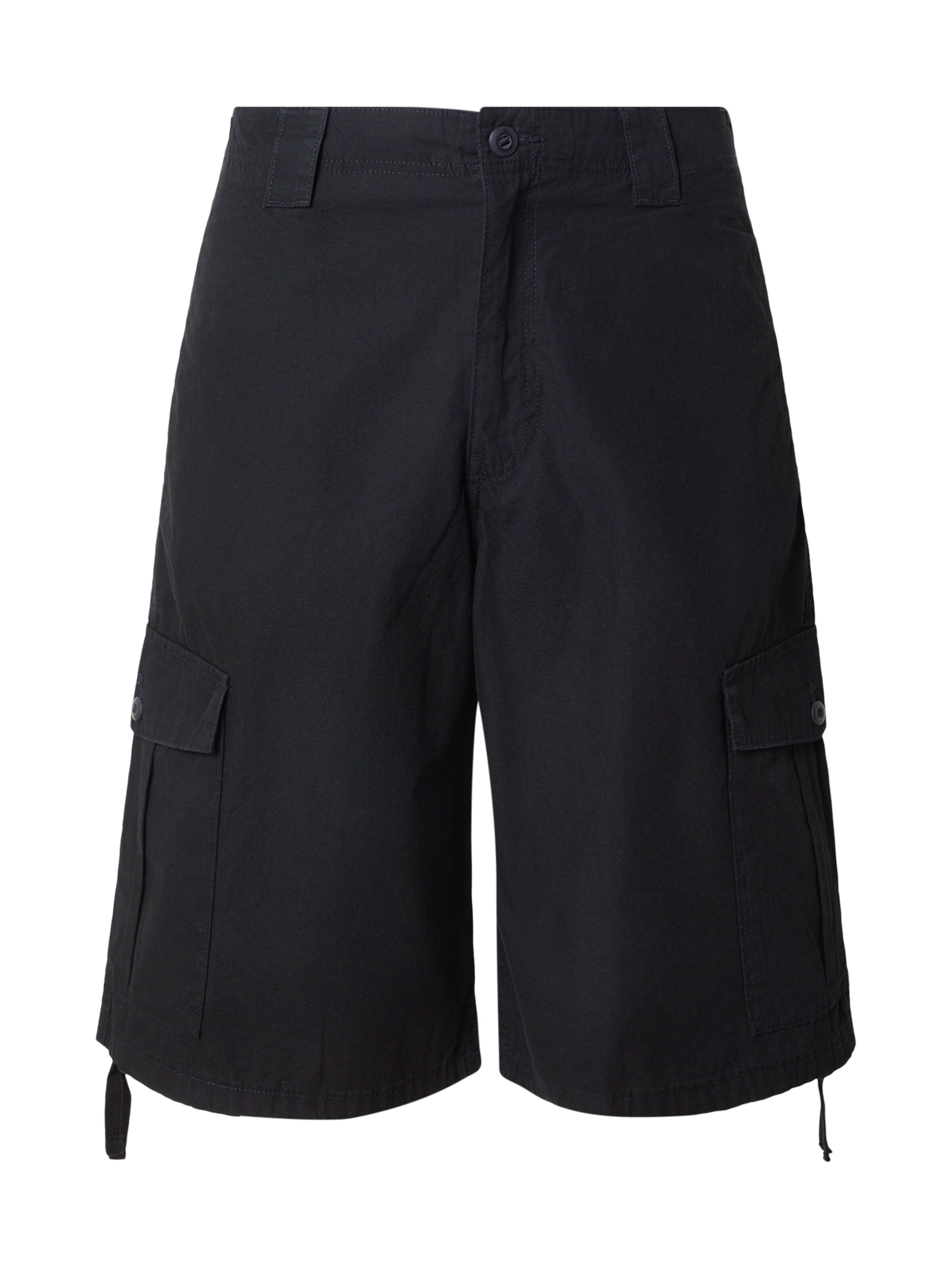 JACK & JONES Cargo Pants 'JPSTOWEN EDISON' in Black: front