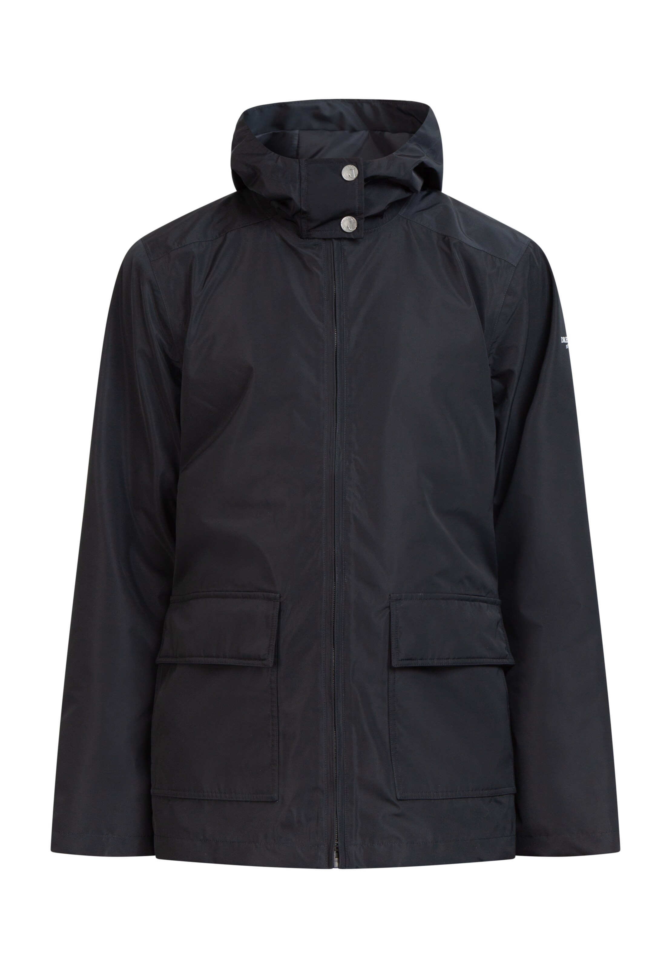 DreiMaster Maritim Funktionsjacke in Schwarz: Vorderseite