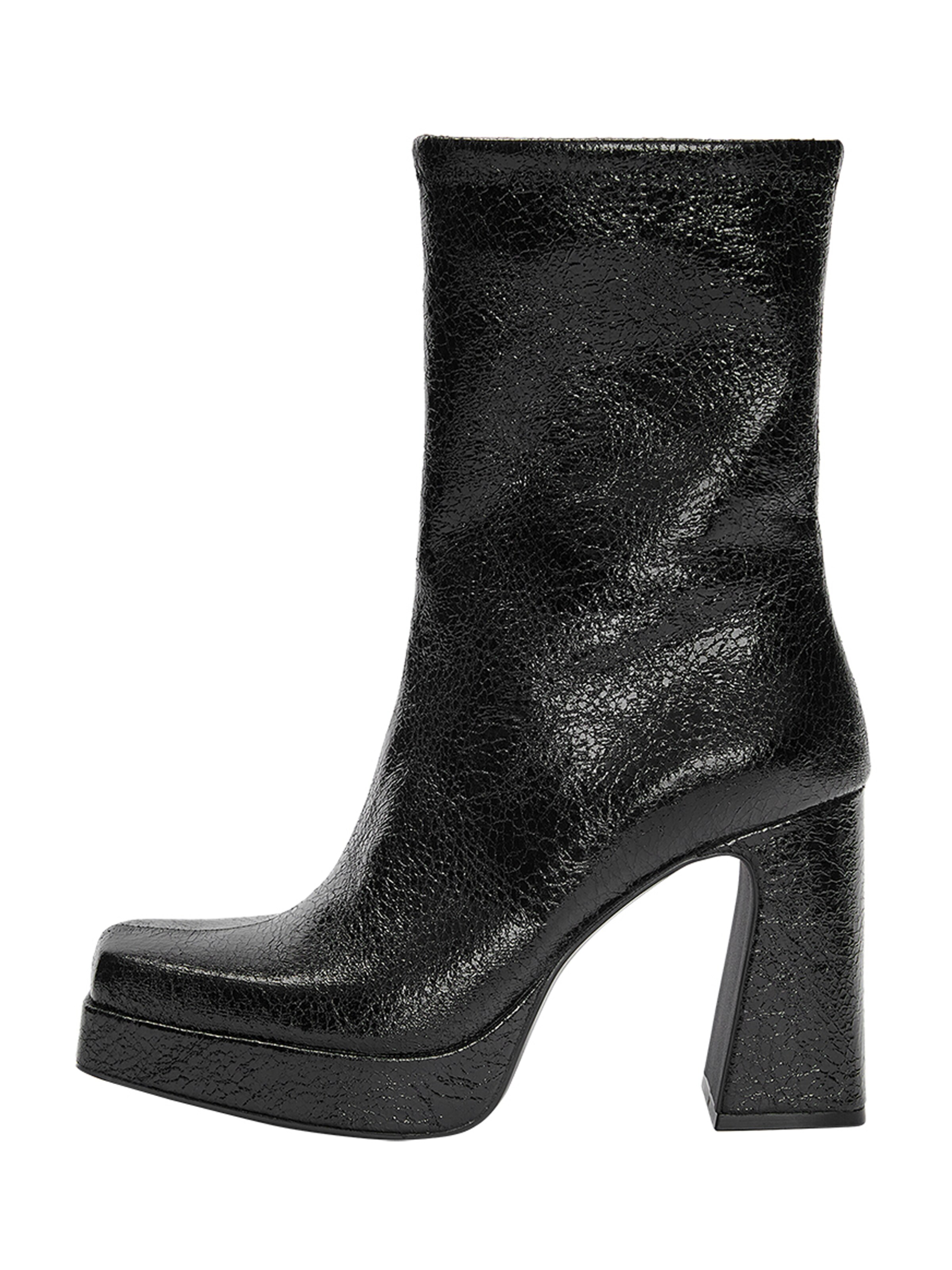 Pull&Bear Botki w kolorze czarny