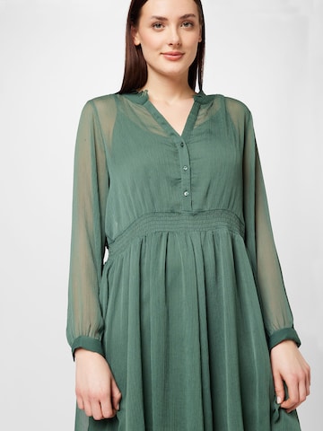 ABOUT YOU Curvy Shirt Dress 'Rea' in Green