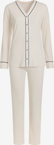 Goldenbay Pyjama ' Oleander ' in Weiß: Vorderseite