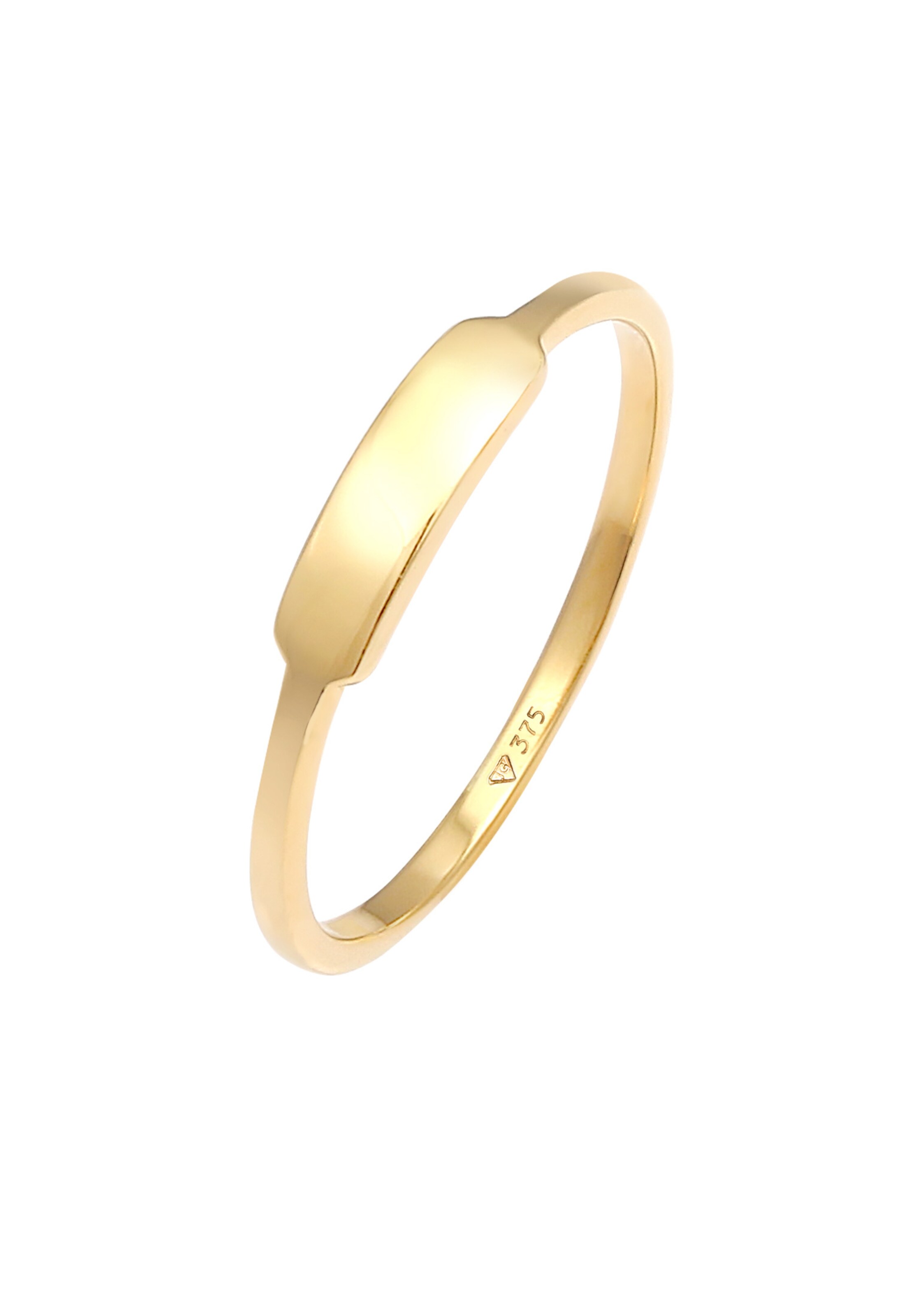 ELLI PREMIUM Ring Geo in Gold: Vorderseite