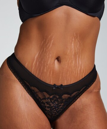 Hunkemöller Thong 'Kailey' in Black: front